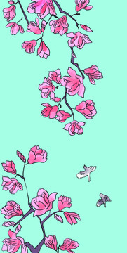 玉蘭花鳥