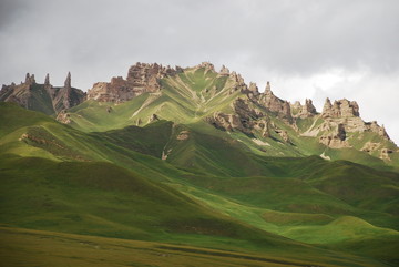 巴音布鲁克草原天山石林风光