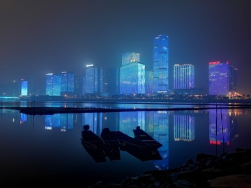 福州江滨夜景金融街CBD夜景