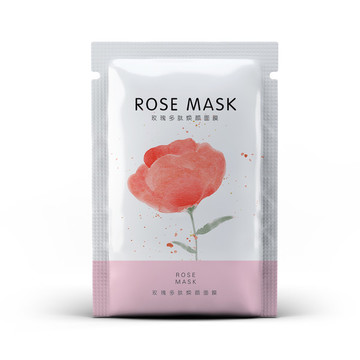 鮮花玫瑰補水面膜包裝設(shè)計