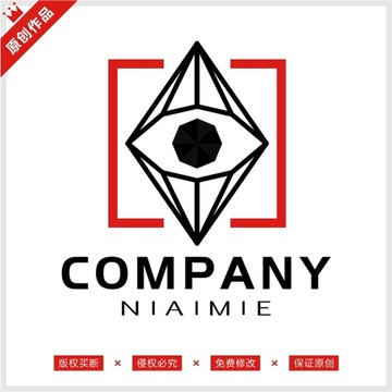 眼睛鉆石眼鏡標志LOGO