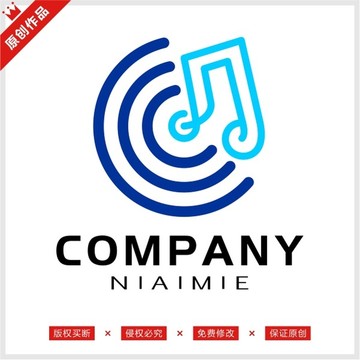 音樂音符樂器標(biāo)志LOGO
