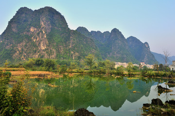 广西都安县澄江湿地公园