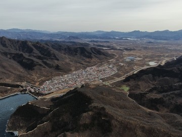 航拍黄松峪水库