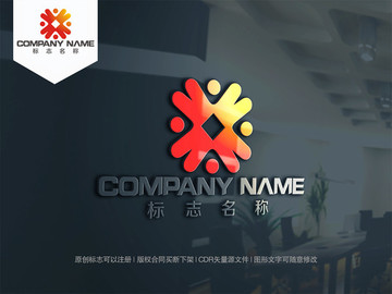 X字母金融logo