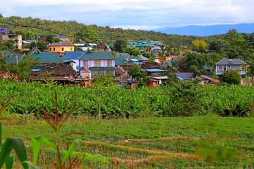 西双版纳傣族村寨