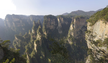 武陵源袁家界景区自然风光全景图