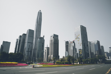 深圳城市道路建筑景观