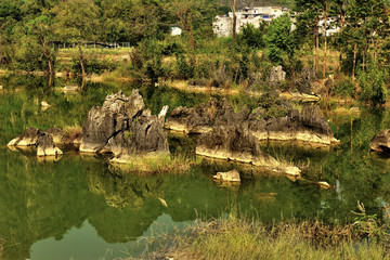 广西都安县澄江湿地公园