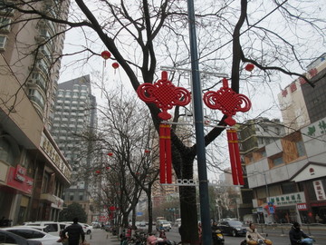 郑州街道春节装饰