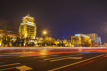 北京民族文化宫夜景