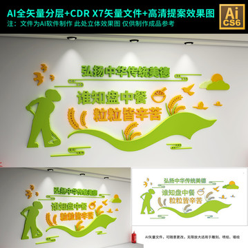 食堂文化墻