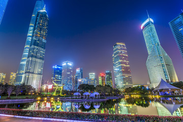 上海陆家嘴夜景