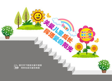 幼兒教育樓道墻畫(huà)