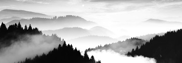 黑白山水畫