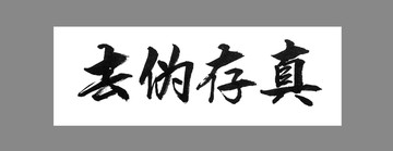 去偽存真