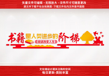 圖書室文化墻