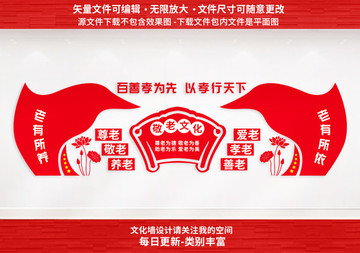 敬老文化墻