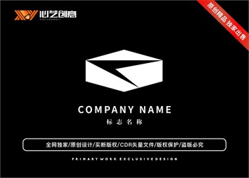 多边形箭头互联网标志logo