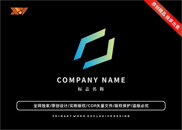 多边形科技互联网标志logo