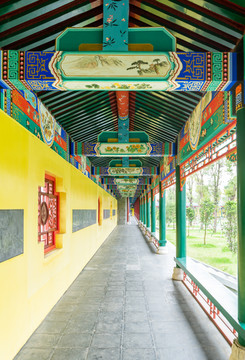 广东遂溪孔子庙的走廊