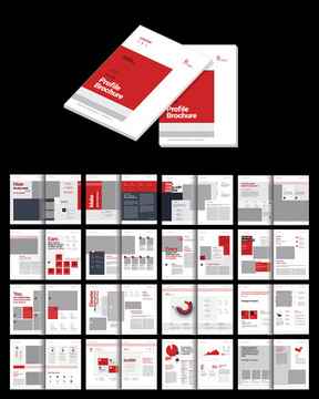 簡潔企業(yè)宣傳畫冊word模板