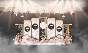 中國風(fēng)婚禮迎賓區(qū)