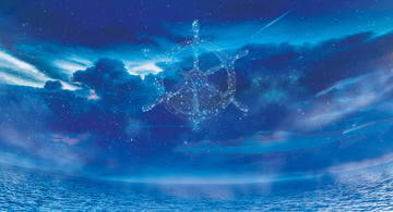 星空大海背景