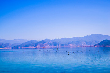 泸沽湖山水