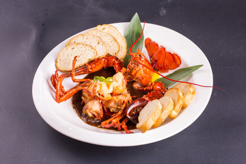新加坡黑椒龙虾