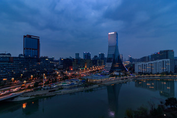 成都欧洲中心夜景