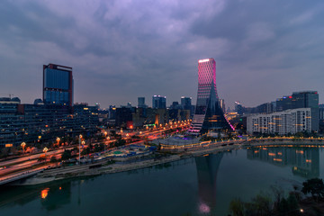 成都欧洲中心夜景