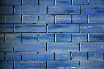 蓝色砖墙背景