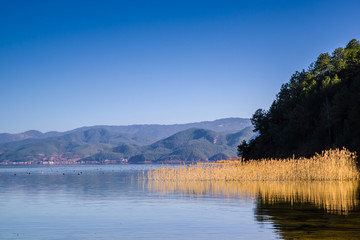 泸沽湖山水