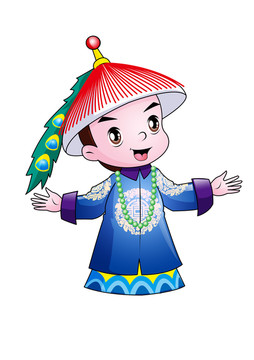 清朝王爺卡通設計