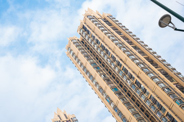 房地房产中介住宅楼海报背景素材