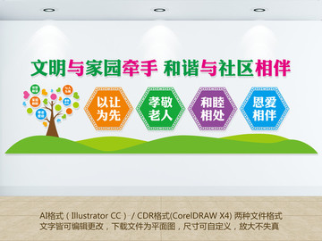和諧社區(qū)文化墻