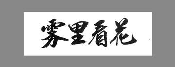 霧里看花