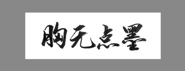 胸?zé)o點(diǎn)墨