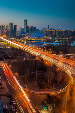 辽宁大剧院城市夜景