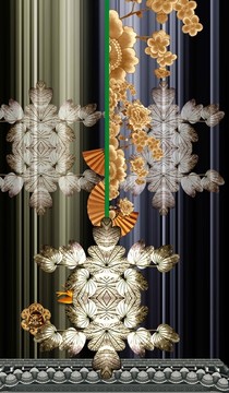 數(shù)碼印花布匹花卉服裝花型