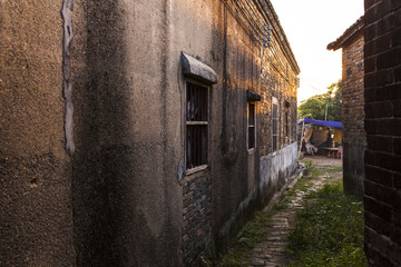 乡村小巷建筑