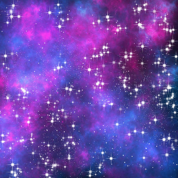 藍(lán)紫色星空?qǐng)D