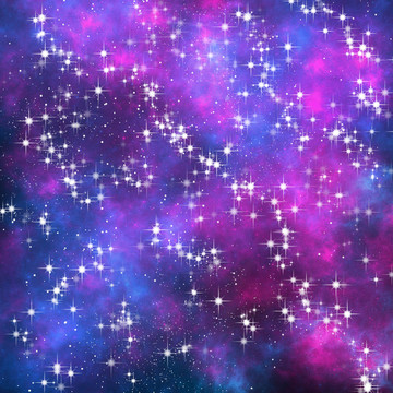 藍(lán)紫色星空?qǐng)D