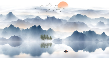 巨幅山水畫