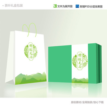 綠茶毛尖禮盒包裝