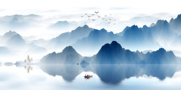 新中式山水畫