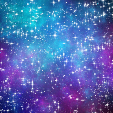 藍紫色星空圖