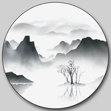 山水裝飾畫