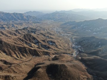 航拍箭扣山景